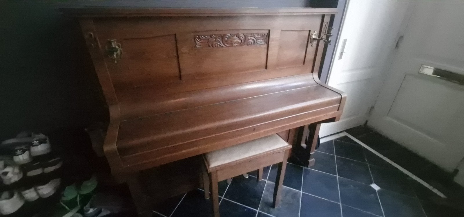 Ritter Zwickau Piano - Klassiek Houten Piano, Muziek en Instrumenten, Ophalen, Gebruikt, Bruin, Piano