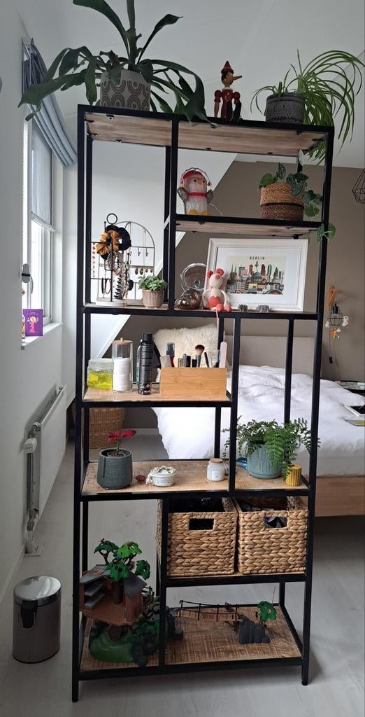 Industriële boekenkast, Huis en Inrichting, Kasten | Boekenkasten, Ophalen, 50 tot 100 cm, Zo goed als nieuw, 25 tot 50 cm