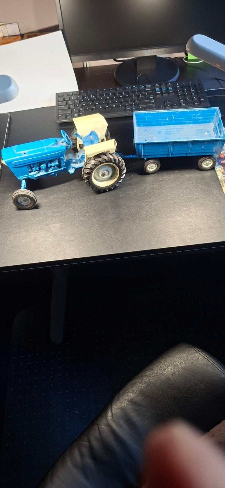 ford 4000 of 4600 trekker ERTL met bijpassende aanhanger, Ophalen of Verzenden, Gebruikt, Auto