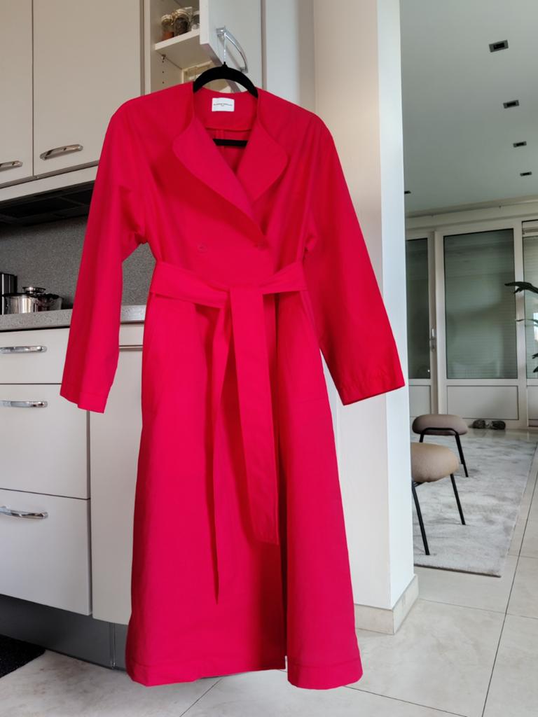 Claudie  Pierlot Nieuw trenchcoat maat 34 € 395, Kleding | Dames, Ophalen of Verzenden, Nieuw, Maat 34 (XS) of kleiner, Rood