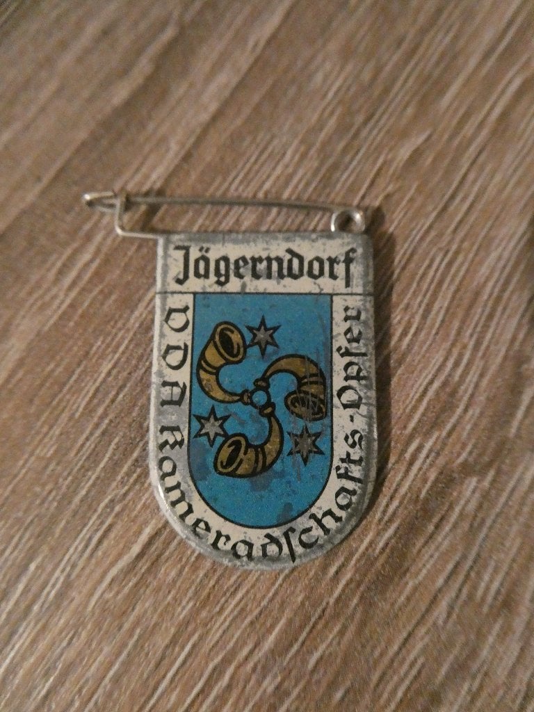 WHW spende 1934 - 1935, Jägerndorf., Ophalen of Verzenden, Overige soorten, Duitsland, Embleem of Badge