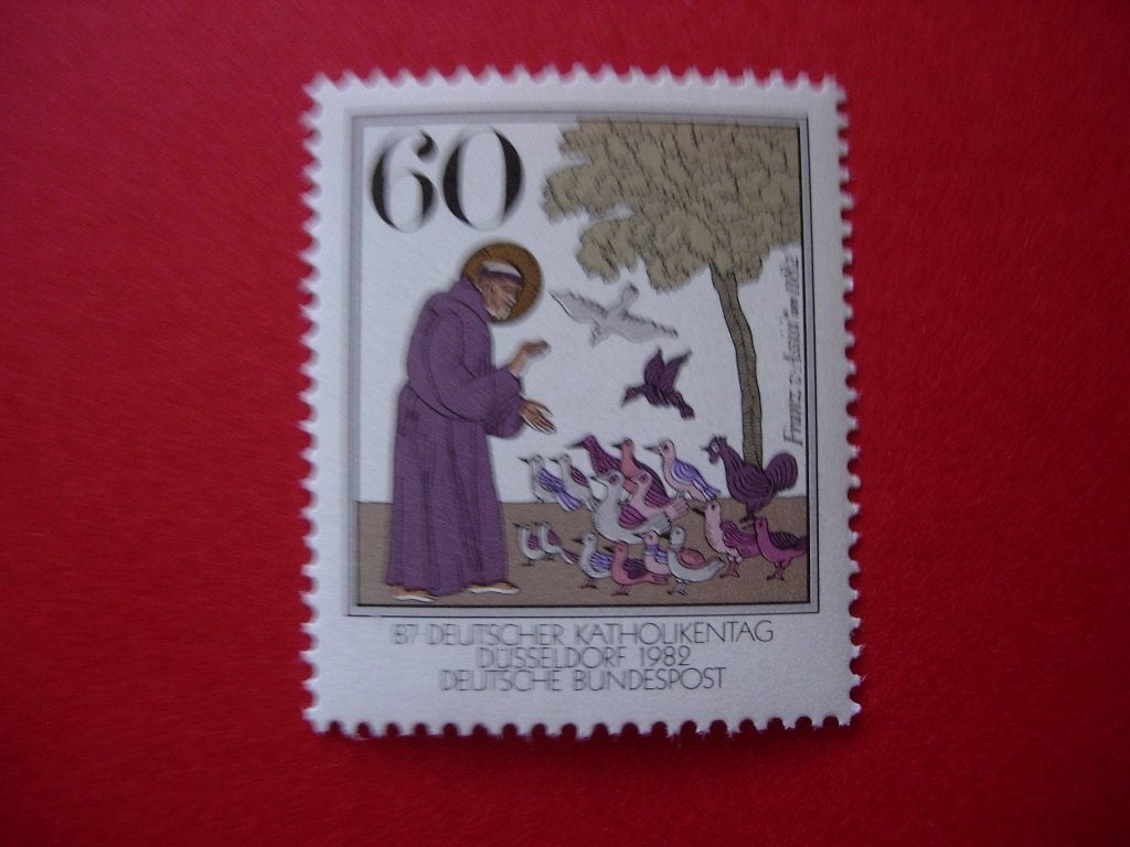 Duitsland 1982, Franciscus van Assisi, Postzegels en Munten, Verzenden, BRD, Postfris