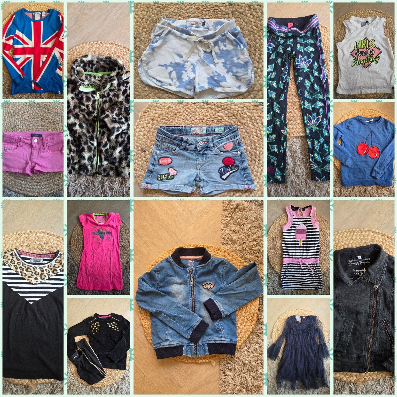 Merk meisjes kledingpakket 100+items 98/128, Ophalen of Verzenden, Zo goed als nieuw, Maat 128