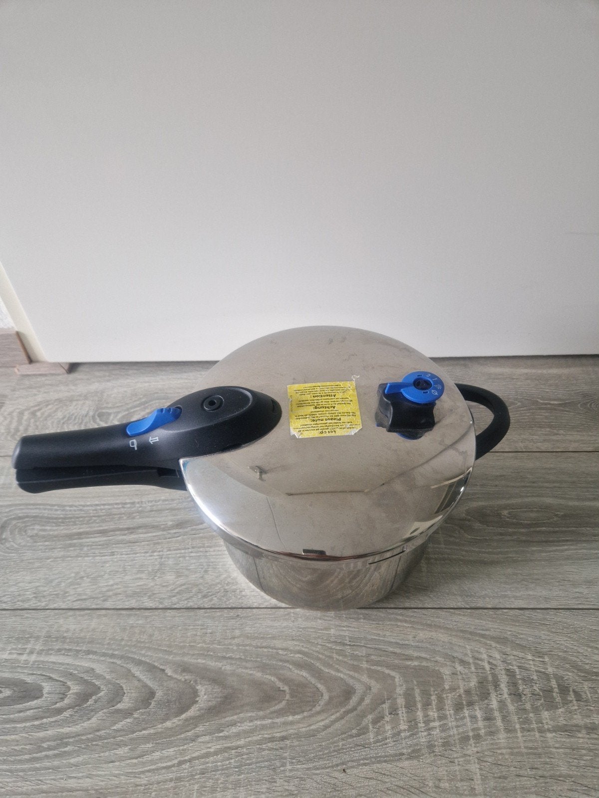 BK RVS Snelkookpan 4 liter, Ophalen of Verzenden, Zo goed als nieuw, Rvs