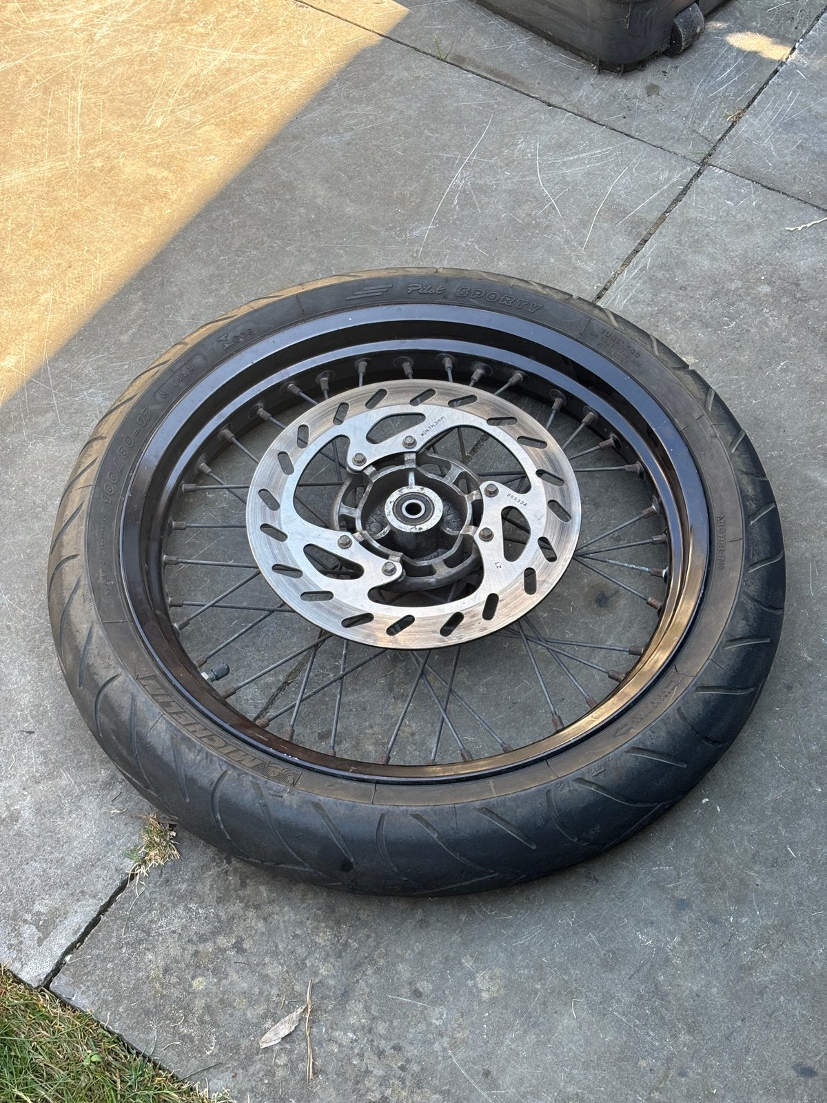 Derbi voorwiel - 12mm as 260mm remschijf, Ophalen of Verzenden, Gebruikt