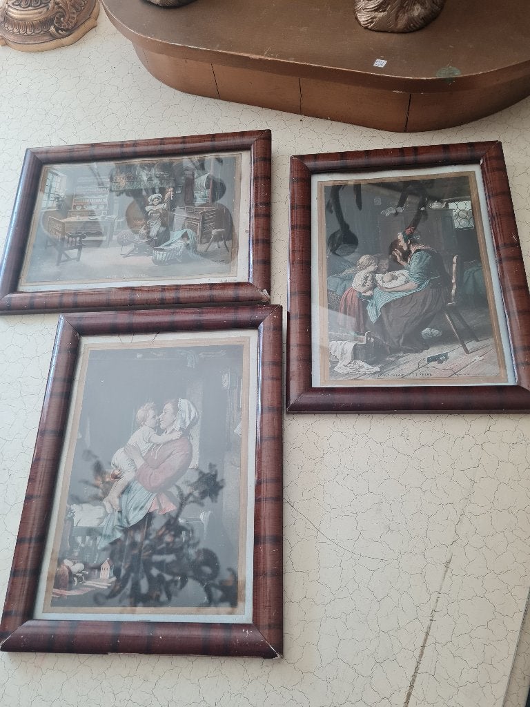 Vintage houten lijstjes p/st 5 euro