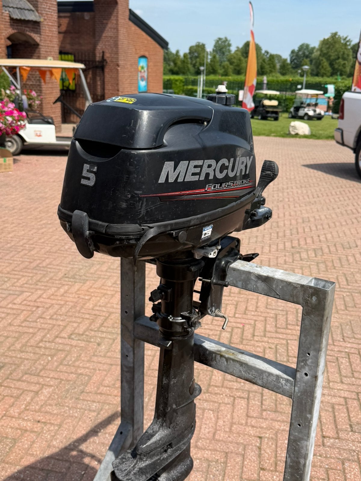 Mercury 5pk 4 takt langstaart loopt als een zonnetje! €399,-, Watersport en Boten, Ophalen, Gebruikt, Benzine, 5 tot 10 pk