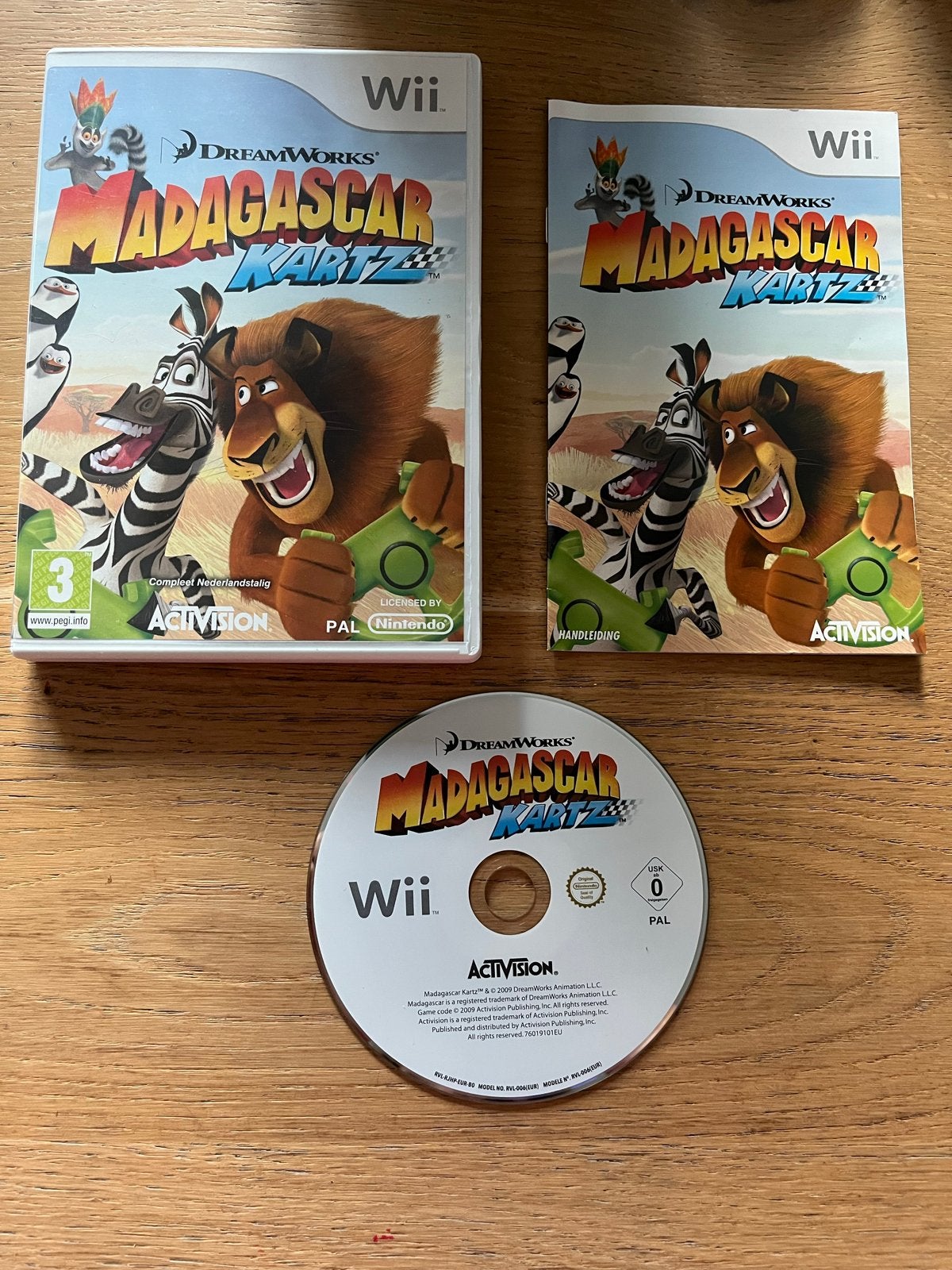 Madagascar Kartz - Nintendo Wii - Compleet, Spelcomputers en Games, Games | Nintendo Wii, Racen en Vliegen, Ophalen of Verzenden