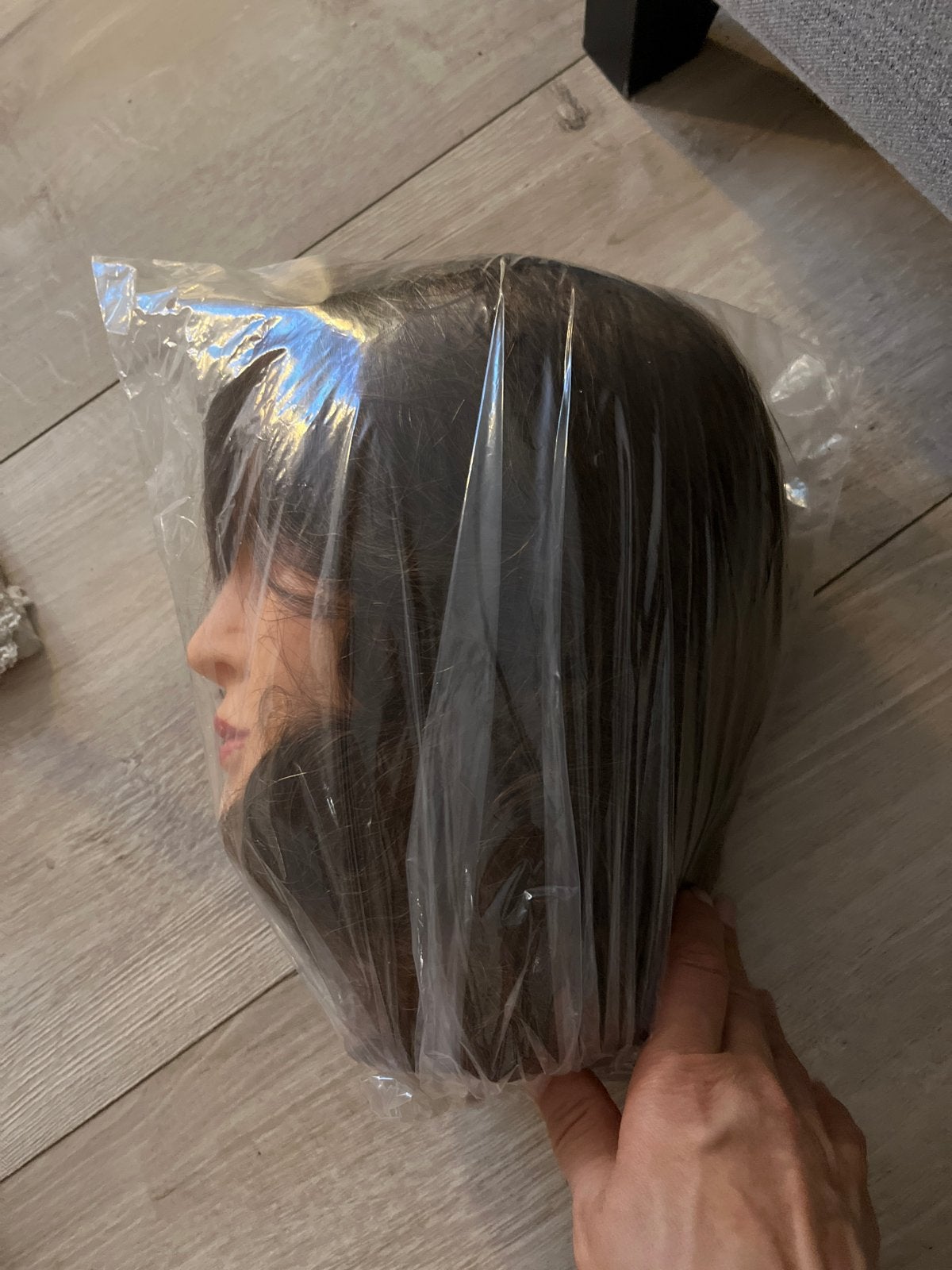 Nieuwe  prijs €85,00 echt hair kappers oefenhoofd, haar 50cm, Ophalen of Verzenden, Nieuw