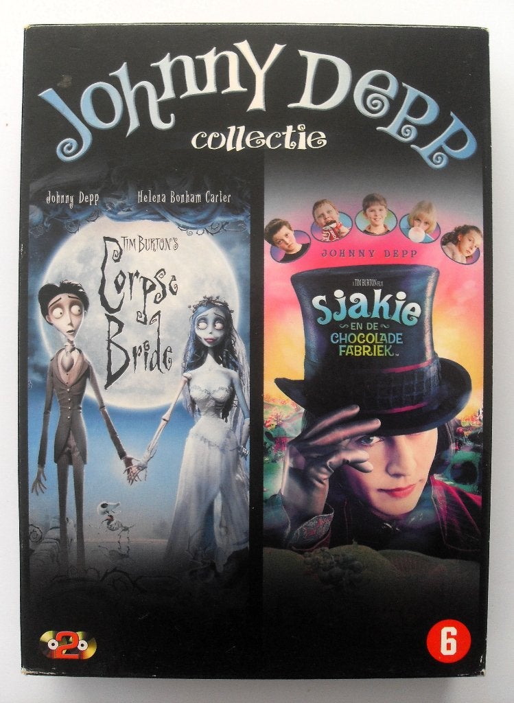 Corpse Bride & Sjakie en de chocoladefabriek (origineel), Cd's en Dvd's, Avontuur, Ophalen of Verzenden, Zo goed als nieuw, Vanaf 6 jaar