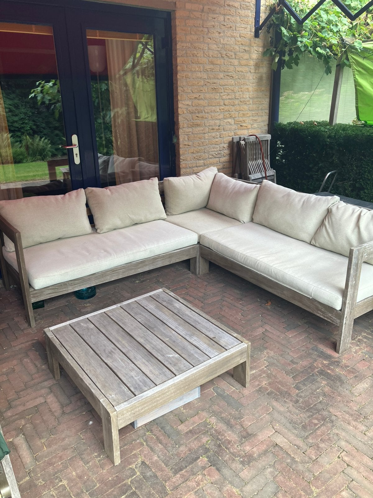 Loungeset met tafel, Intratuin, Ophalen, 5 zitplaatsen, Gebruikt, Loungeset