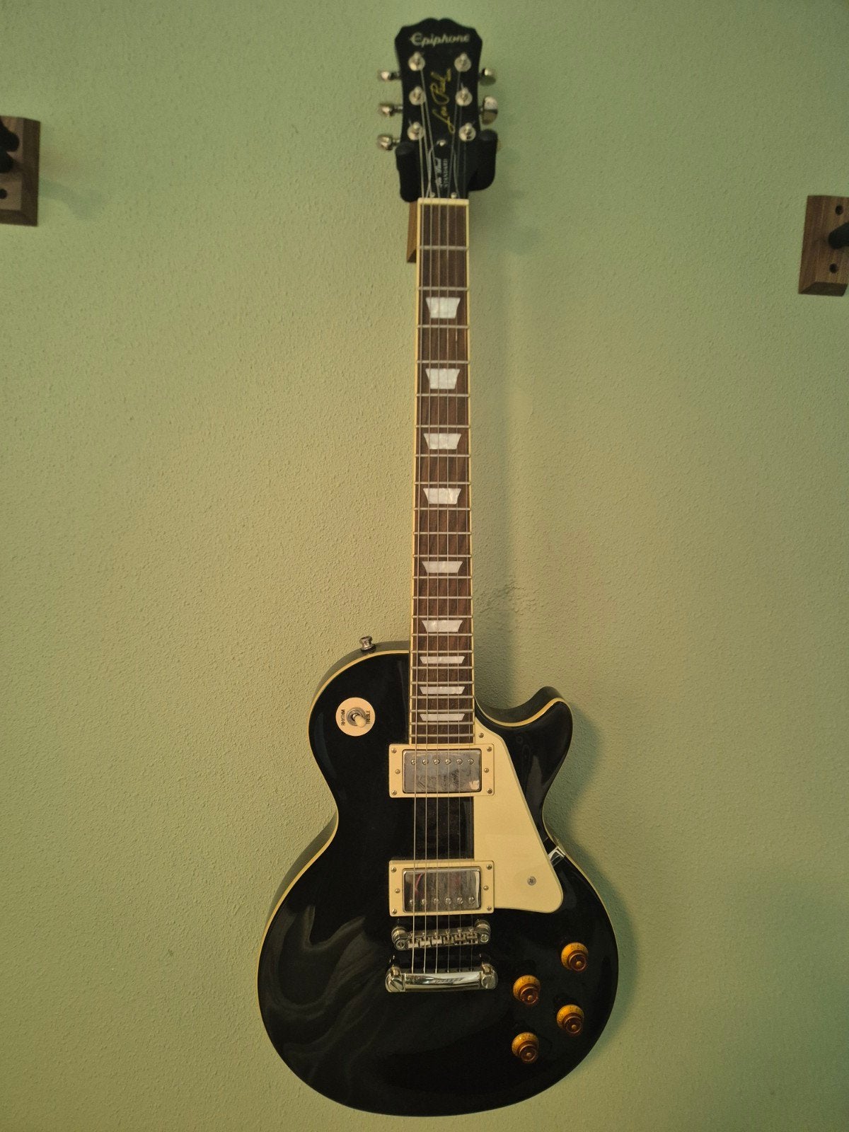 Epiphone Les Paul Standard Zwart - Zo goed als nieuw, Ophalen of Verzenden, Zo goed als nieuw, Solid body, Epiphone
