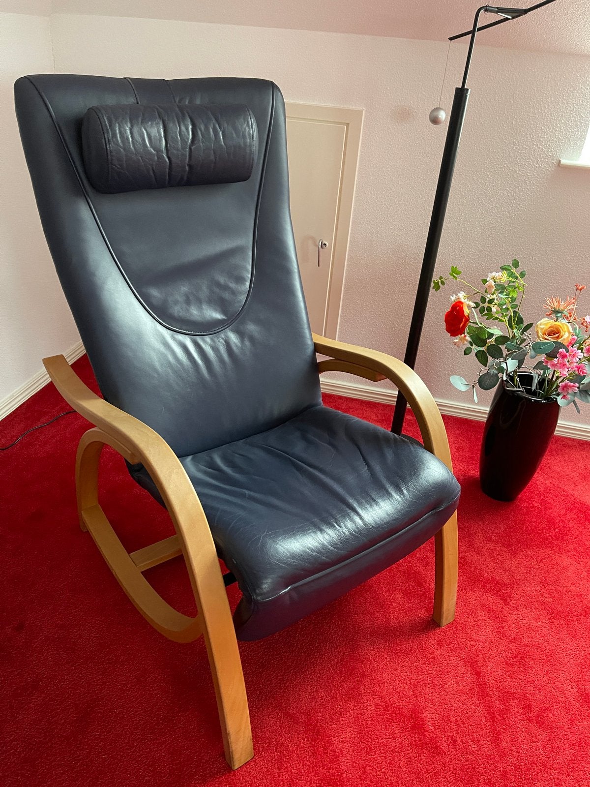 Stokke Relax Stoel - Comfortabele Relaxfauteuil, Huis en Inrichting, Ophalen, Gebruikt, Blauw, Eén