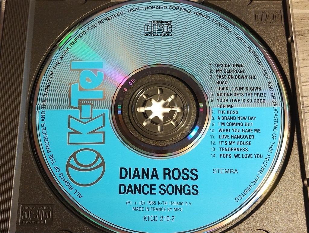 Diana Ross ‎- Dance Songs, Cd's en Dvd's, Cd's | Dance en House, Ophalen of Verzenden, Zo goed als nieuw, Disco