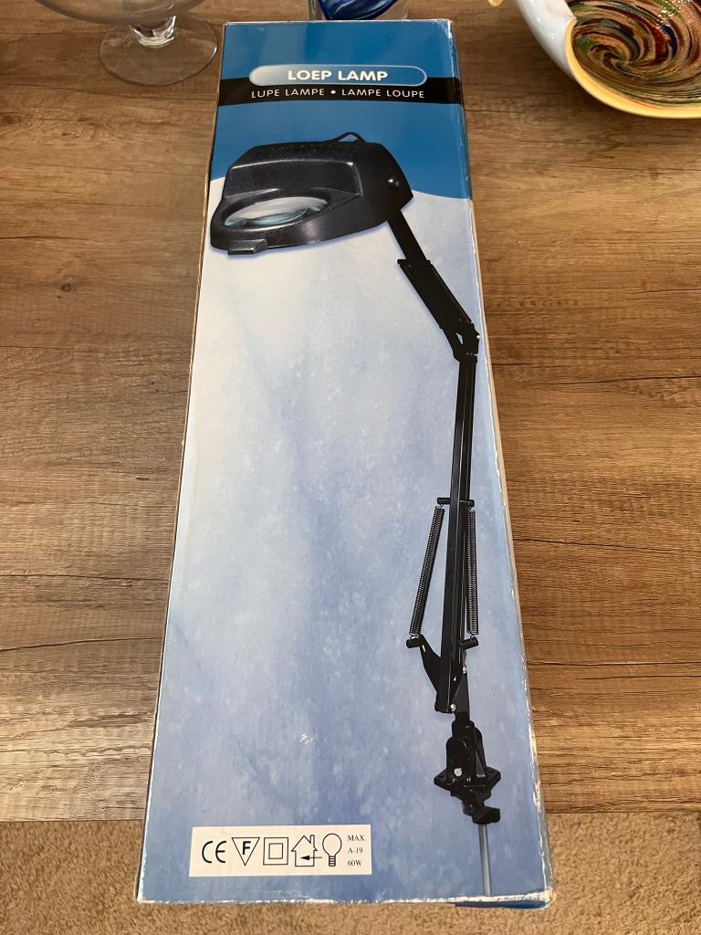 Verstelbare loeplamp met tafelklem, E27 fitting, Ophalen of Verzenden, Zo goed als nieuw, Minder dan 50 cm