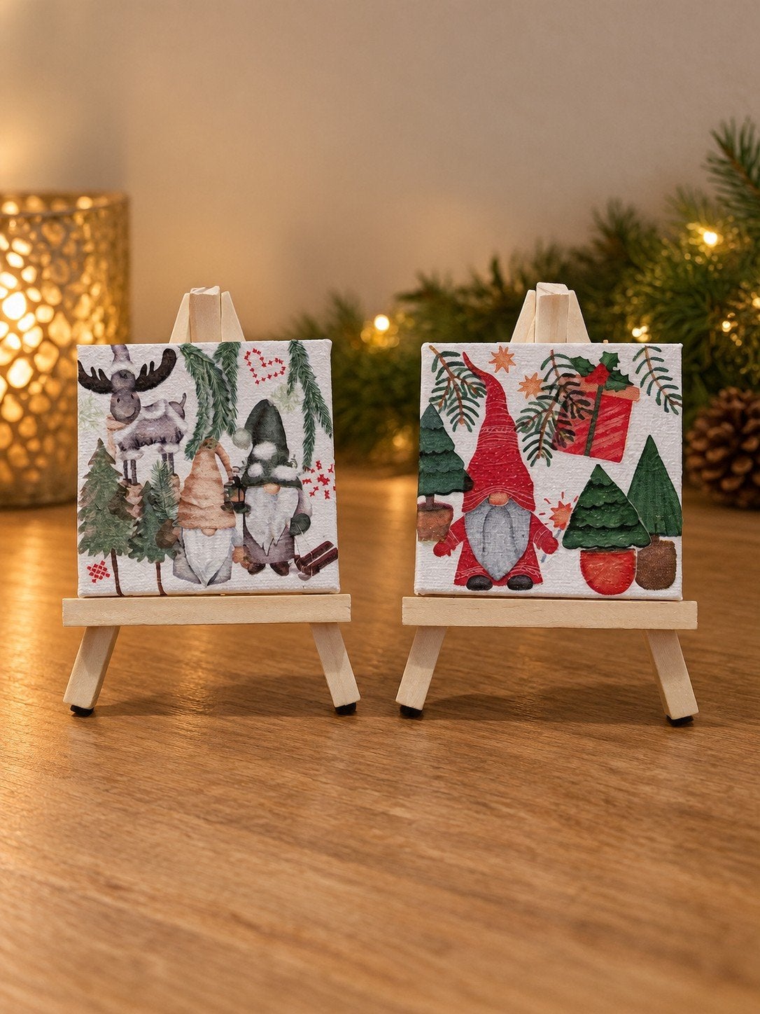 Kerstschilderijtjes, Ophalen of Verzenden, Nieuw