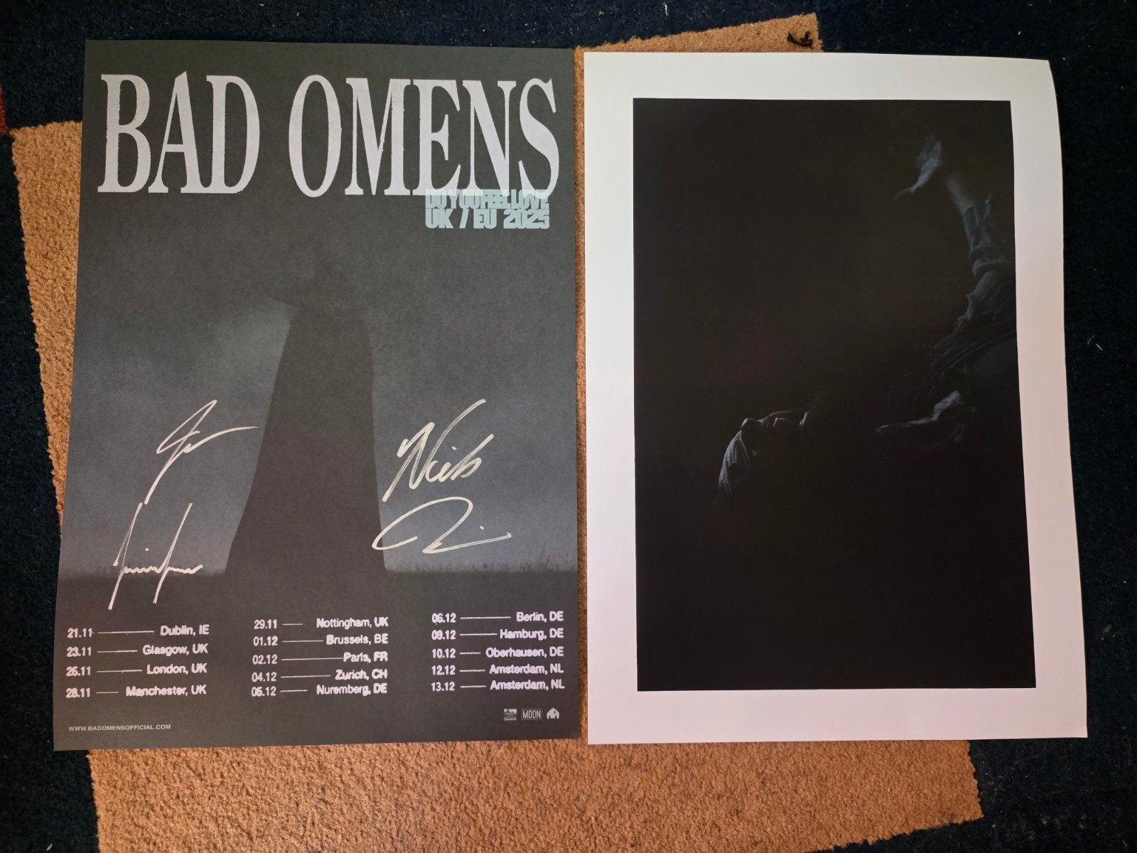 Bad Omens tour posters, Ophalen of Verzenden