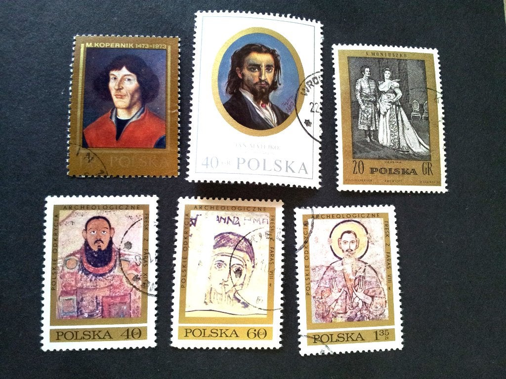 Polen b Schilderijen en Fresco's kunst allerlei gestempeld, Ophalen of Verzenden, Polen, Gestempeld