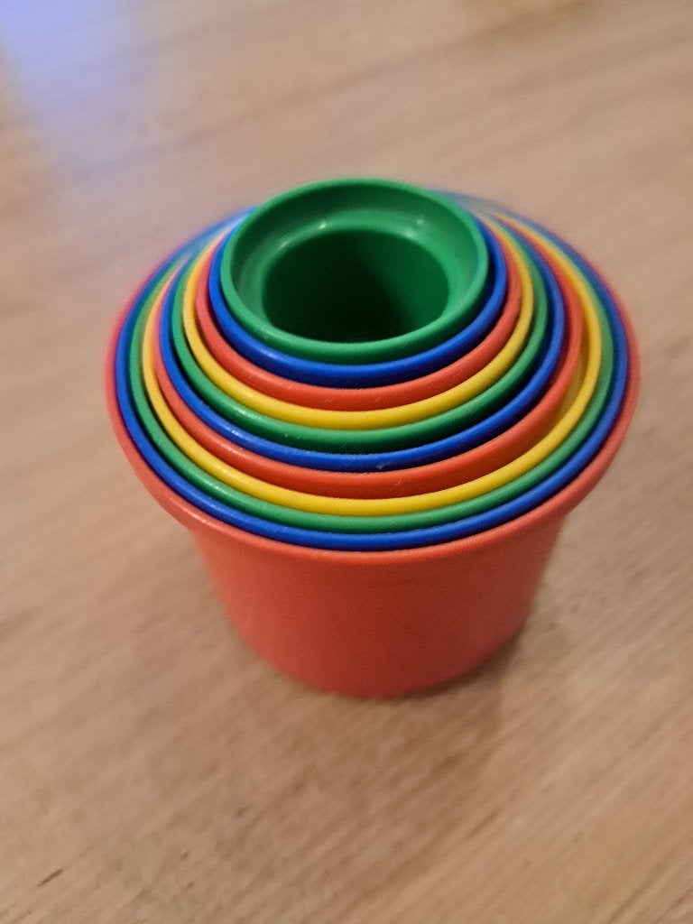 Vintage stapelbekers Kiddicraft, Verzenden, Zo goed als nieuw, Overige typen