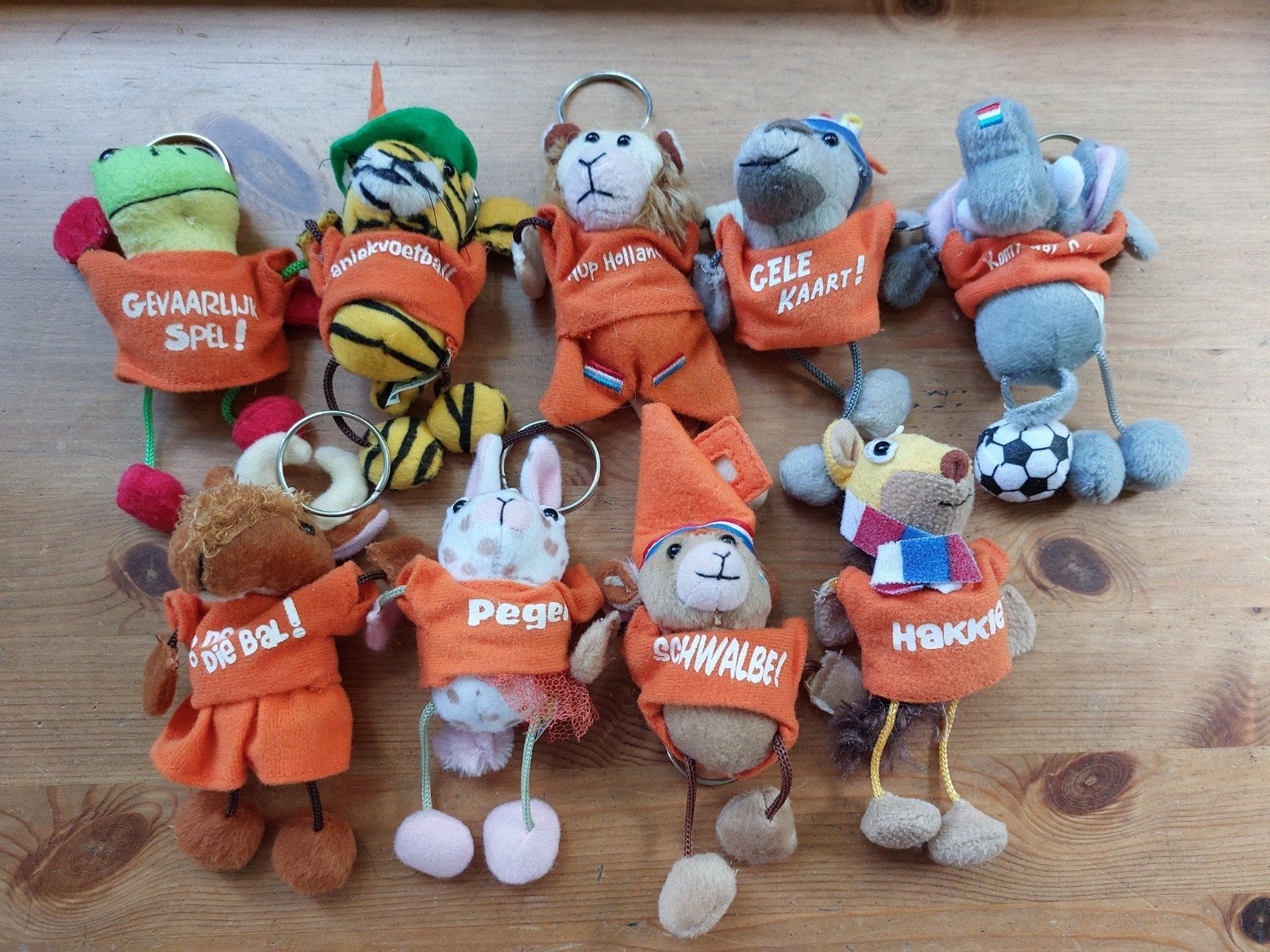 WK voetbal oranje bungels knuffeltjes super de boer, Ophalen of Verzenden, Knuffel of Figuurtje