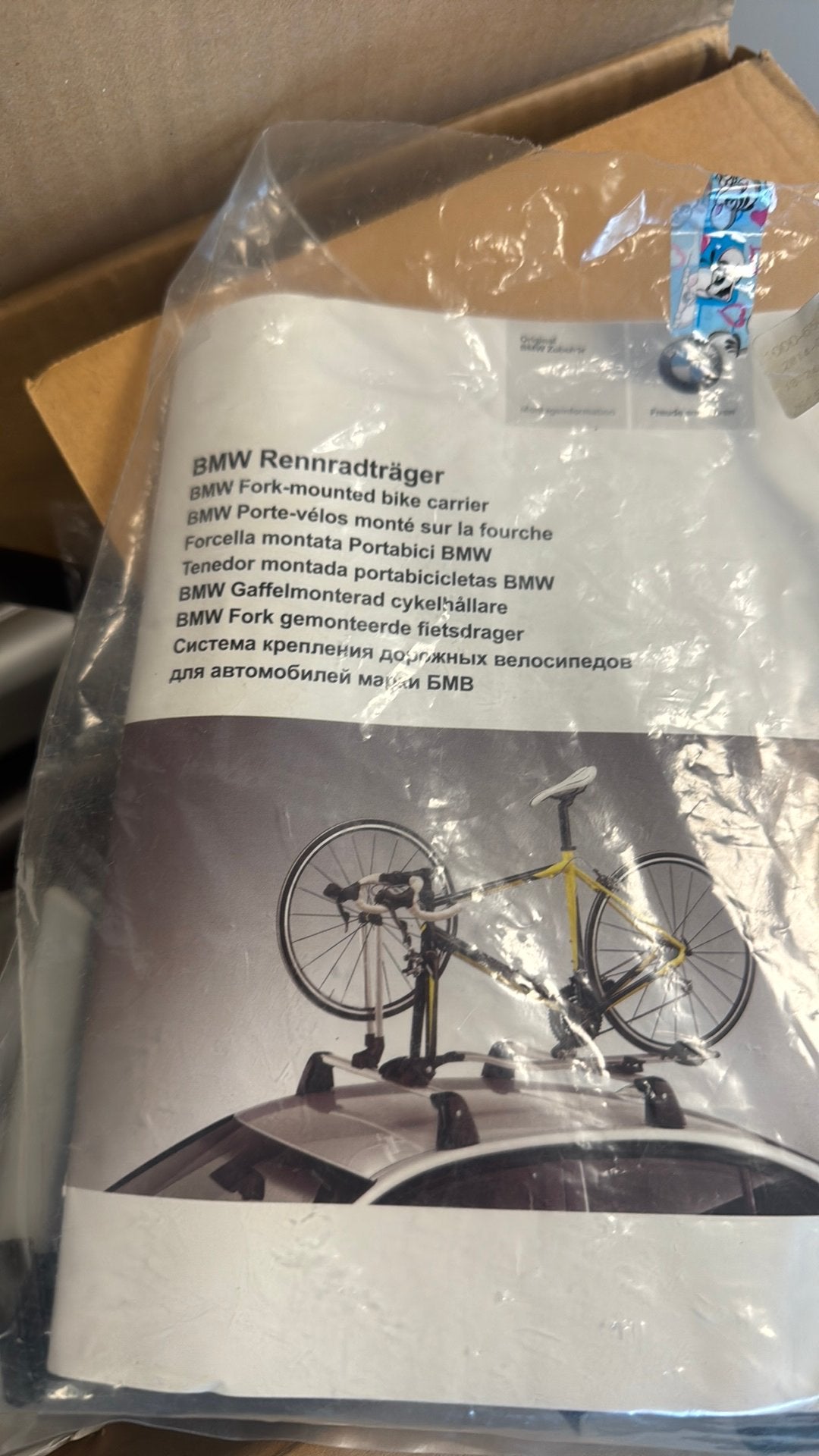 BMW Dakdrager/en fiets race/mountainbike, Auto diversen, Dakdragers, Ophalen, Zo goed als nieuw