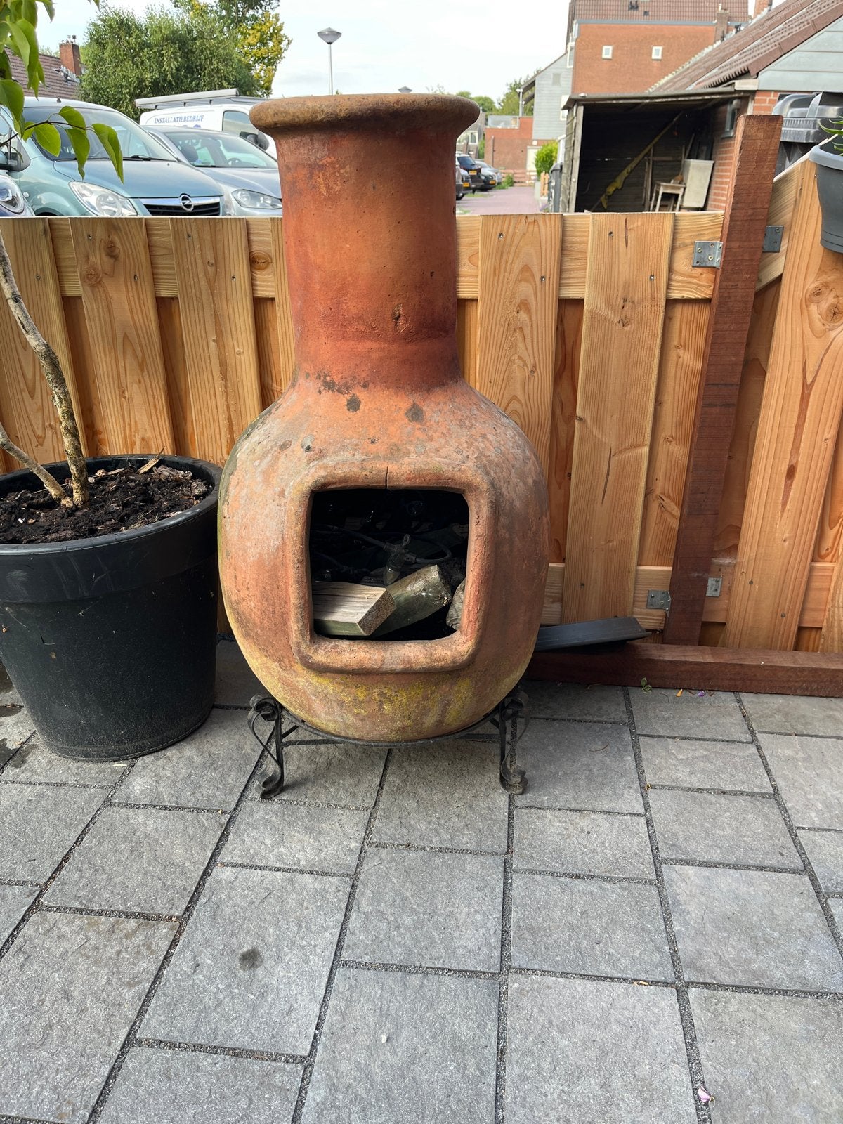 Mexicaanse vuurpot - Erg zwaar en robuust, Tuin en Terras, Ophalen, Gebruikt, Vuurkorf