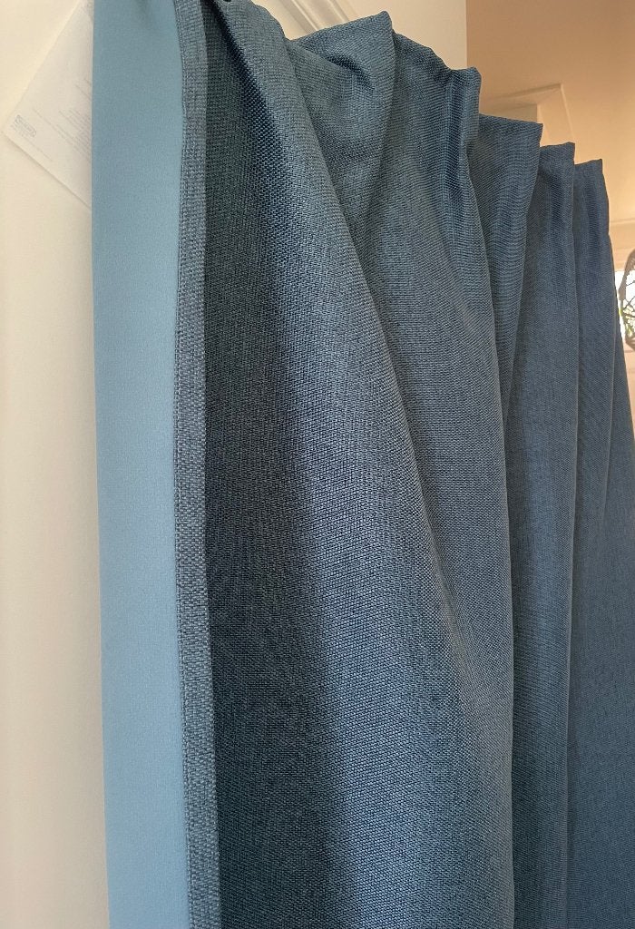 Gordijnen IKEA ANNAKASJA - donkerblauw, Huis en Inrichting, 300 cm, 145 cm, Ophalen of Verzenden, Zo goed als nieuw