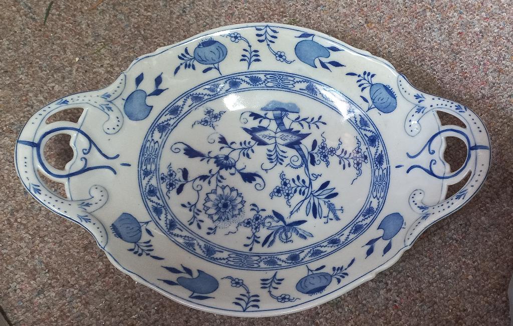 Antieke Louis Regout Zwiebelmuster schaal, Ophalen of Verzenden