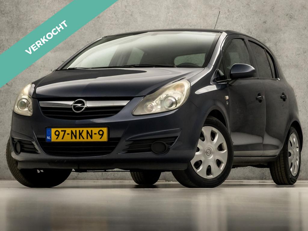 Opel Corsa 1.2-16V Sport (NIEUWE APK, 5 DEURS, AIRCO, GETINT, Auto's, Opel, Voorwielaandrijving, Euro 5, Gebruikt, Zwart