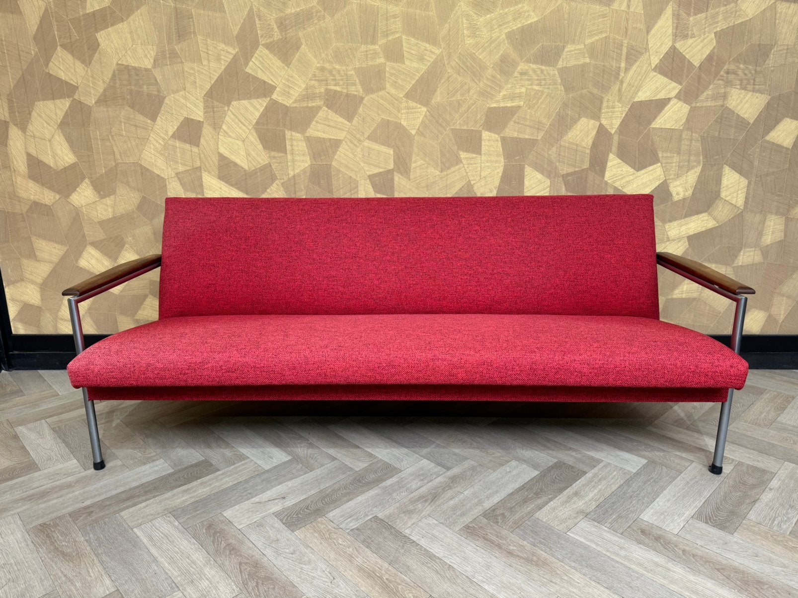 Topform Designbank 3-zits jaren 70, Huis en Inrichting, Banken | Bankstellen, 150 tot 200 cm, Tweepersoons, 75 tot 100 cm, Ophalen of Verzenden