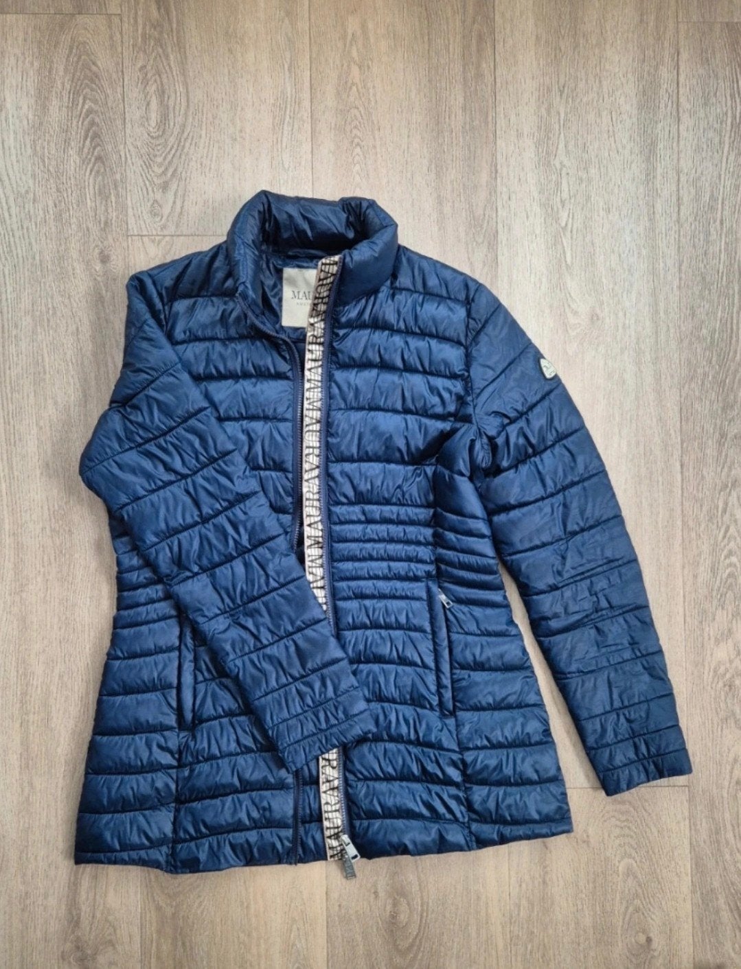 Maura Amsterdam gewatteerd jack blauw maat 38, Ophalen of Verzenden