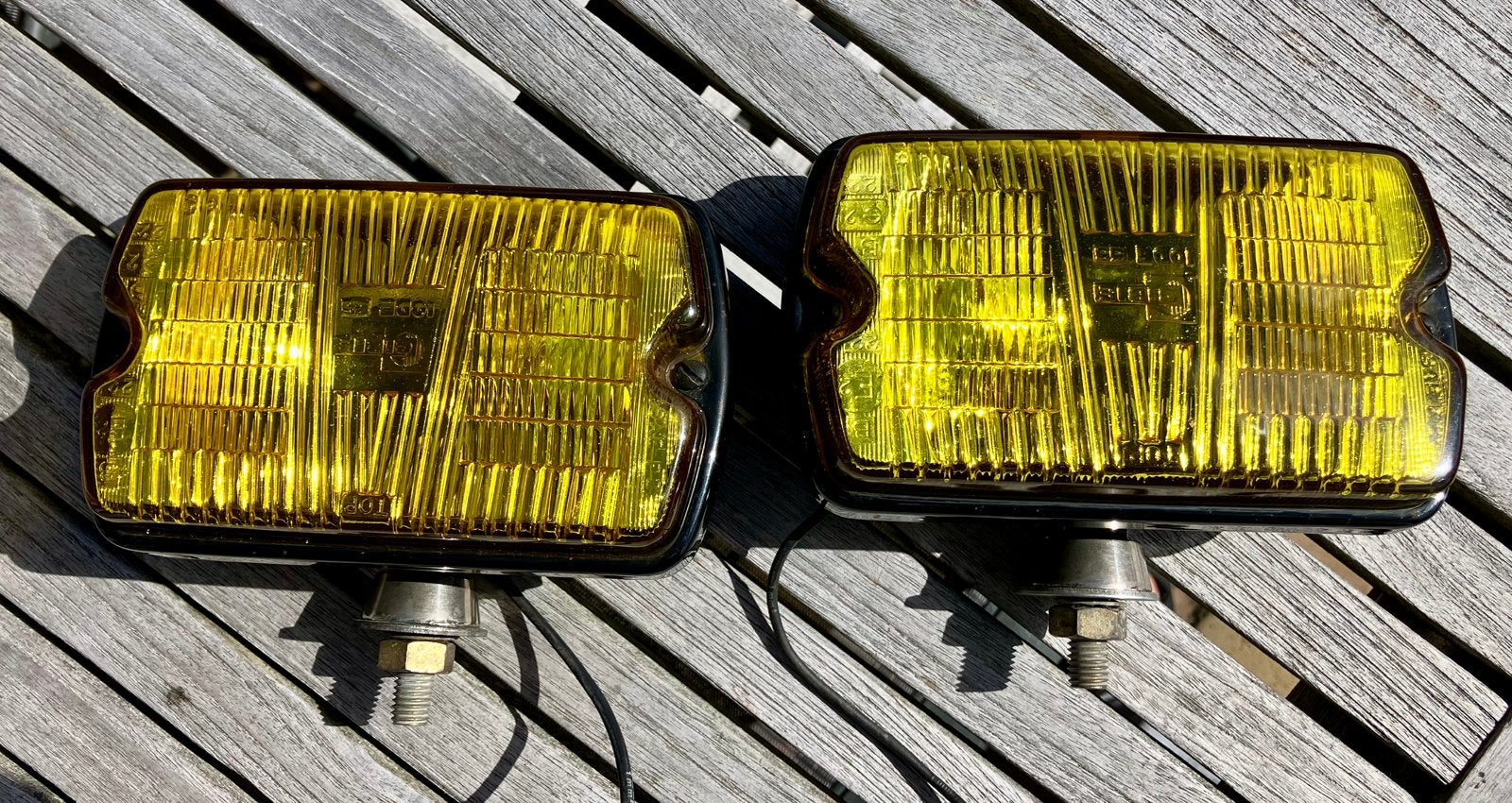Cibie iode 55 oldtimer mistlampen geel, Ophalen of Verzenden, Gebruikt, BMW
