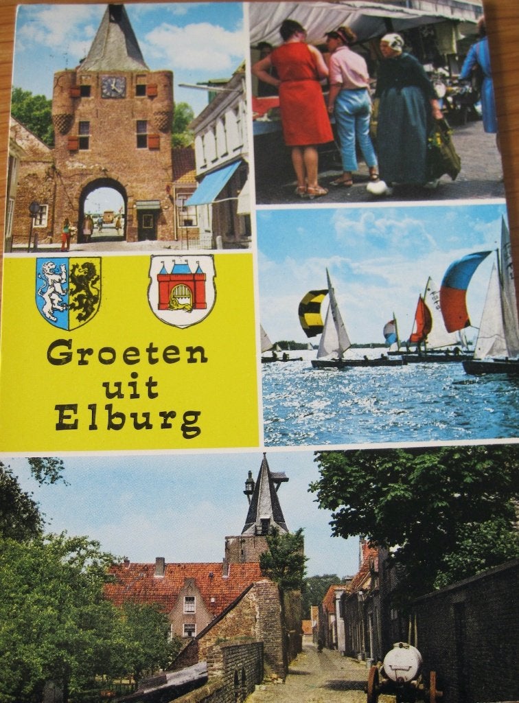 Vijf keer groeten uit Elburg - Gelderland, Verzenden, 1980 tot heden, Ongelopen, Gelderland