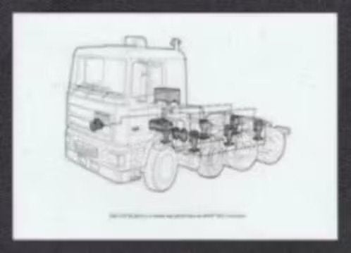 Foto DAF FTD 8x4 trekker met GINAF hpvs en voorloopas 1990., 1980 tot heden, Foto, Ophalen of Verzenden, Zo goed als nieuw