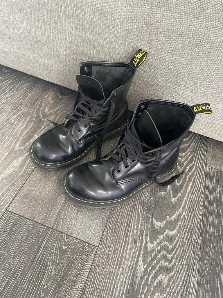 Dr. Martens, Kleding | Dames, Schoenen, Zwart, Lage of Enkellaarzen, Ophalen of Verzenden, Gedragen