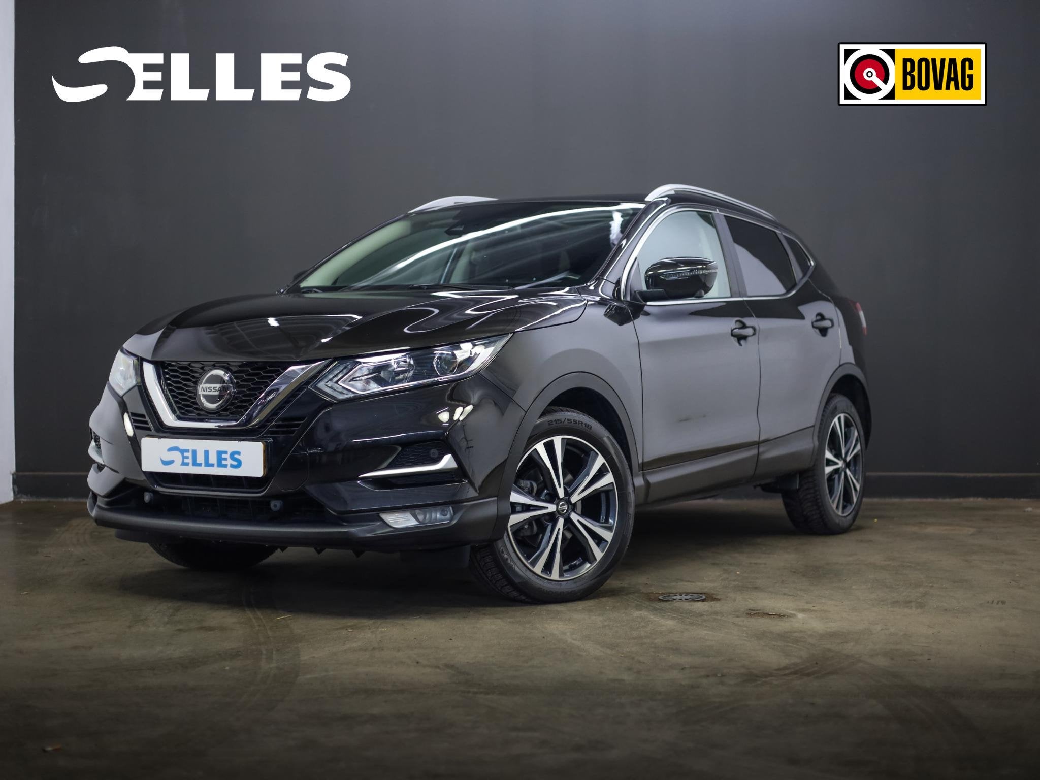 Nissan Qashqai 1.3 DIG-T Design Edition | Trekhaak | 360 Cam, Auto's, Nissan, Stof, Gebruikt, Euro 6, Zwart