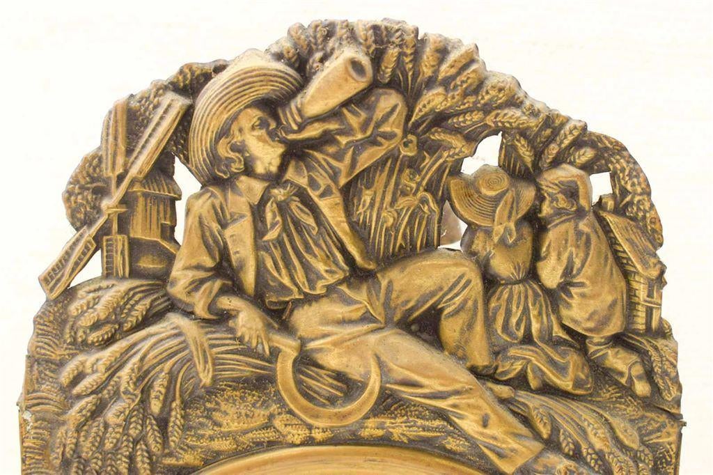 Hugon A Pulviad wandklok 46924, Ophalen of Verzenden, Gebruikt, Wandklok
