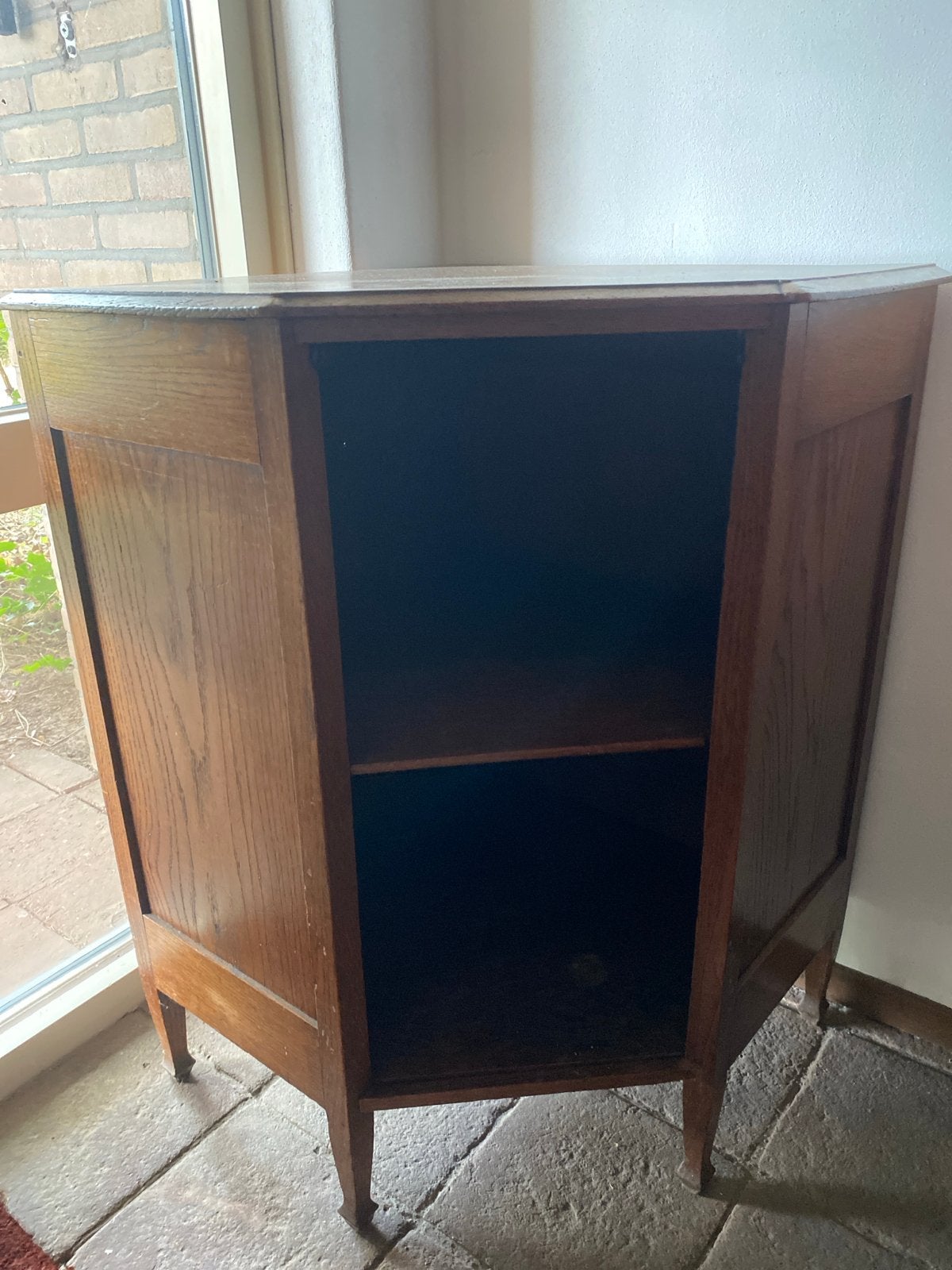 Eikenhouten hoekkastje - Vintage, Ophalen