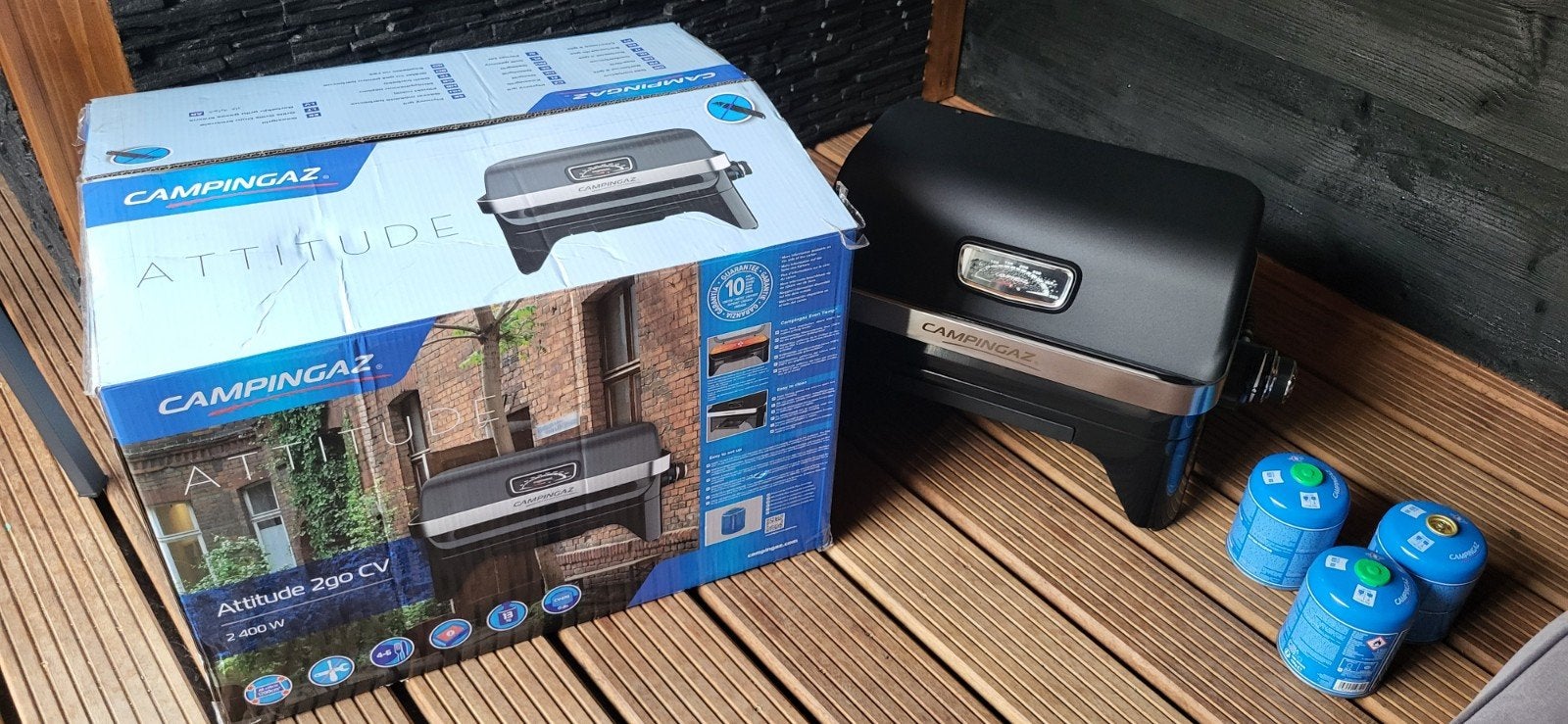Campingaz Attitude 2Go CV – 1x gebruikt + 3 gaspatronen, Ophalen