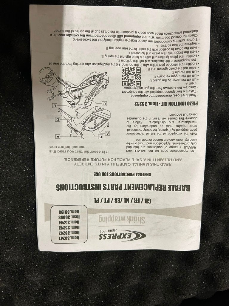 Shrink Wrap Tool - Rafale 4040 - TEAB! Voor krimpfolies, Ophalen, Gebruikt