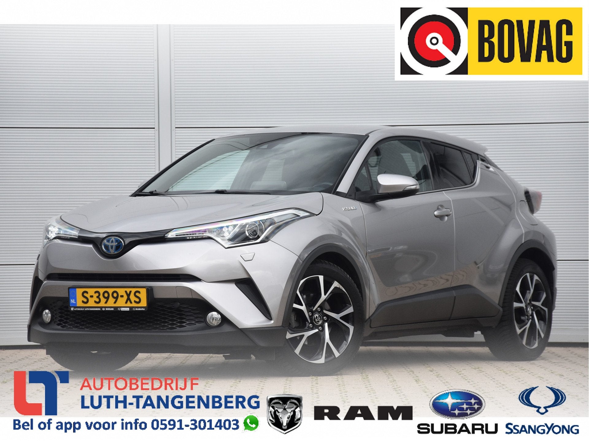 Toyota C-HR 1.8 Hybrid Dynamic (bj 2019, automaat), Auto's, Stof, Euro 6, 4 cilinders, 98 pk