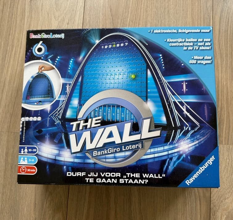 The Wall BankGiro Loterij Spel - Ravensburger, Een of twee spelers, Ophalen of Verzenden, Zo goed als nieuw