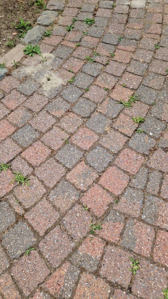 Gratis klinkers 10x10cm, Ophalen, Gebruikt, Klinkers, 5 tot 10 m²