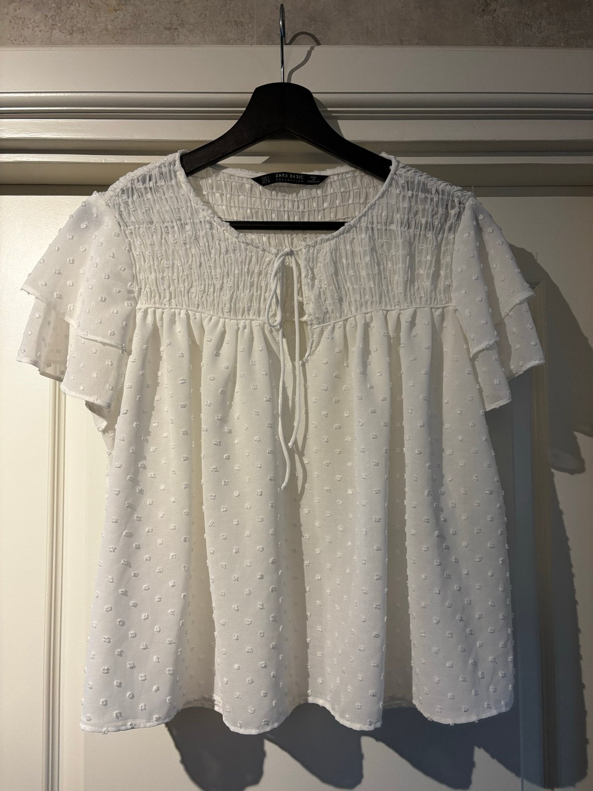 > Zara offwhite top - Maat M/L, Maat 38/40 (M), Wit, Ophalen of Verzenden, Zo goed als nieuw
