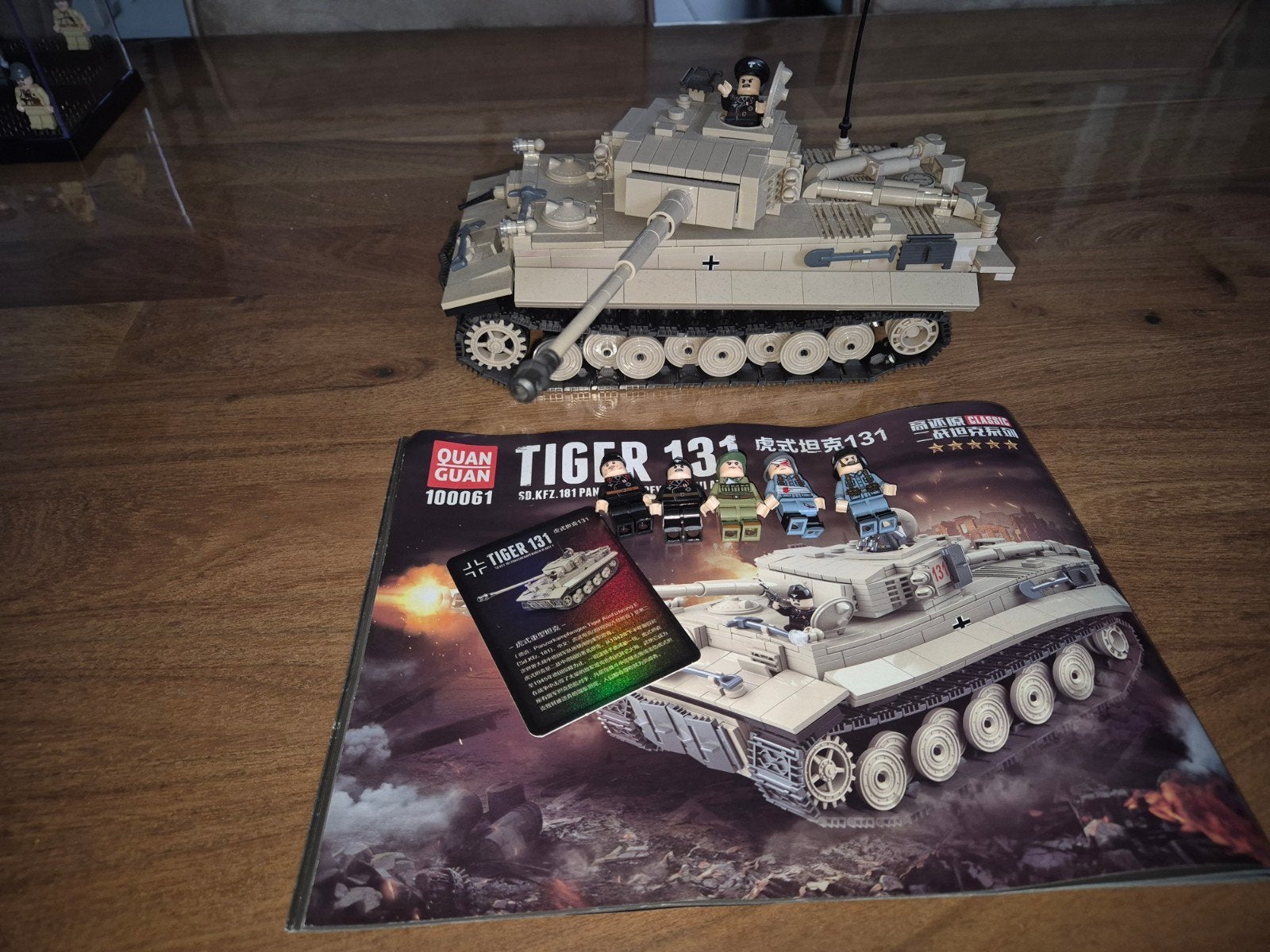 Quan Guan Tiger 131 Tank Bouwset (Geen originele doos), Ophalen of Verzenden, Zo goed als nieuw, Overige merken