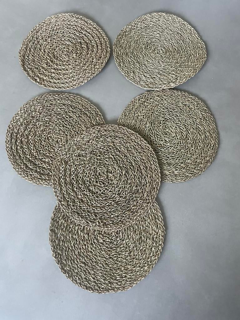 Placemats zeegras/riet, Huis en Inrichting, Ophalen of Verzenden, Zo goed als nieuw, Bord