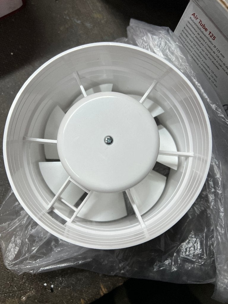 Buis ventilator Air Tube 125mm, Doe-het-zelf en Verbouw, Ophalen, Nieuw, Ventilator