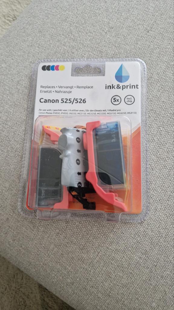Inkt cartridges Canon, Ophalen