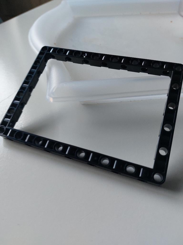 6 technic Lego liftarm frame 11x15 zwart, Lego, Ophalen of Verzenden, Zo goed als nieuw, Technic