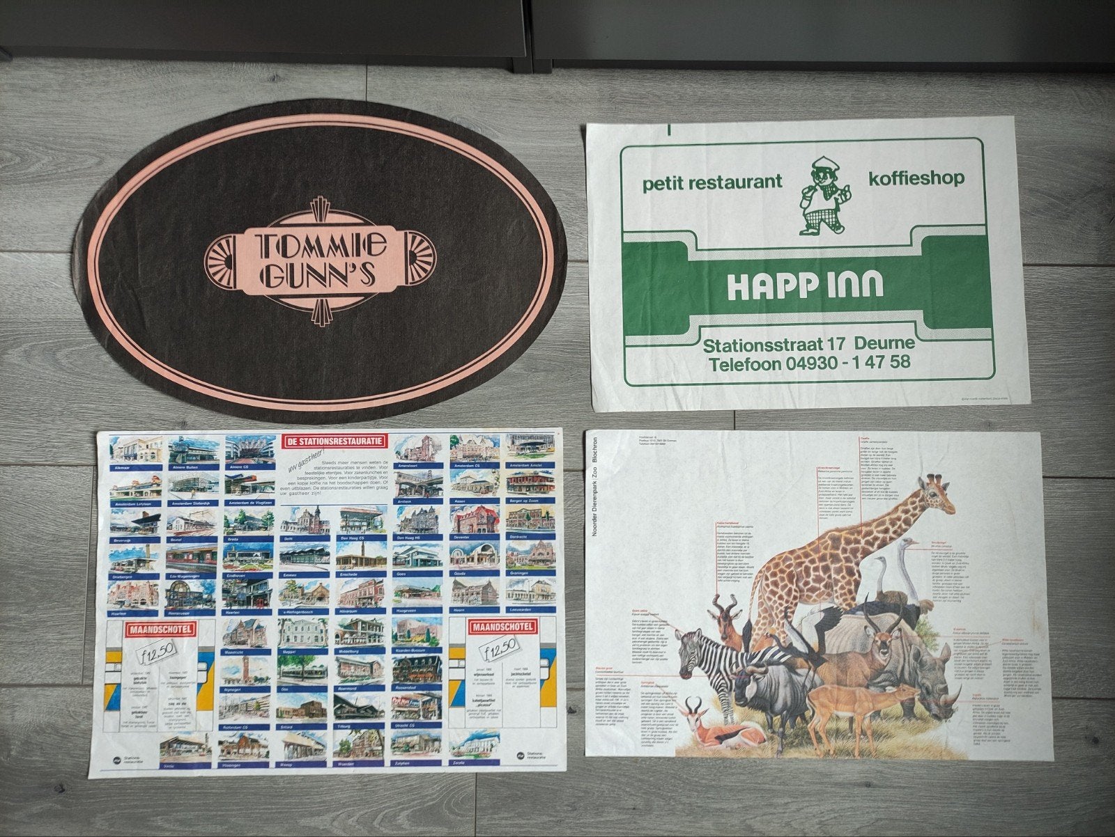 Partij vintage papieren platen ongebruikt, Ophalen of Verzenden